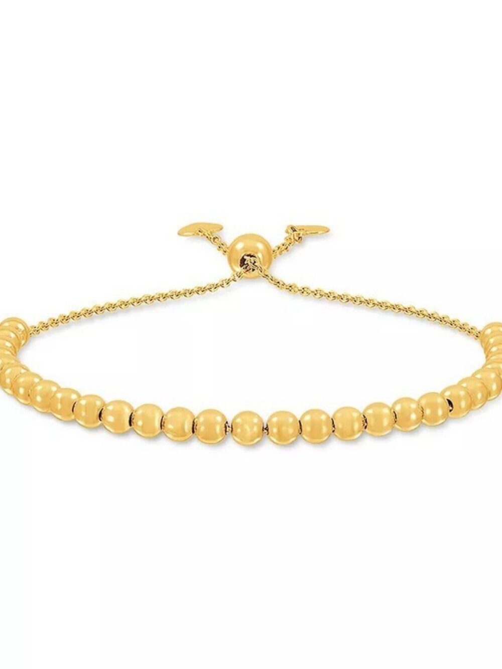 Giani Bernini Beaded Bolo Bracelet 18k Gold Over Silver or Sterling Silver